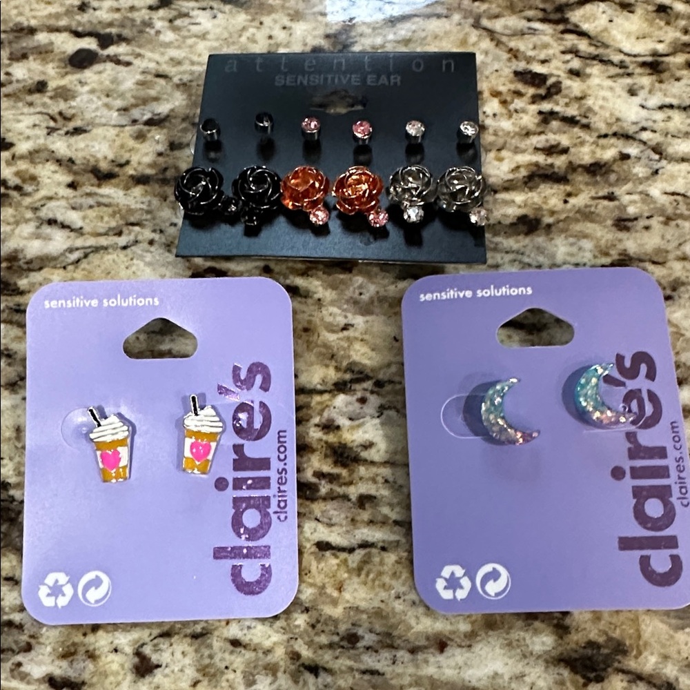 Claire's Colorful Earring Collection lot